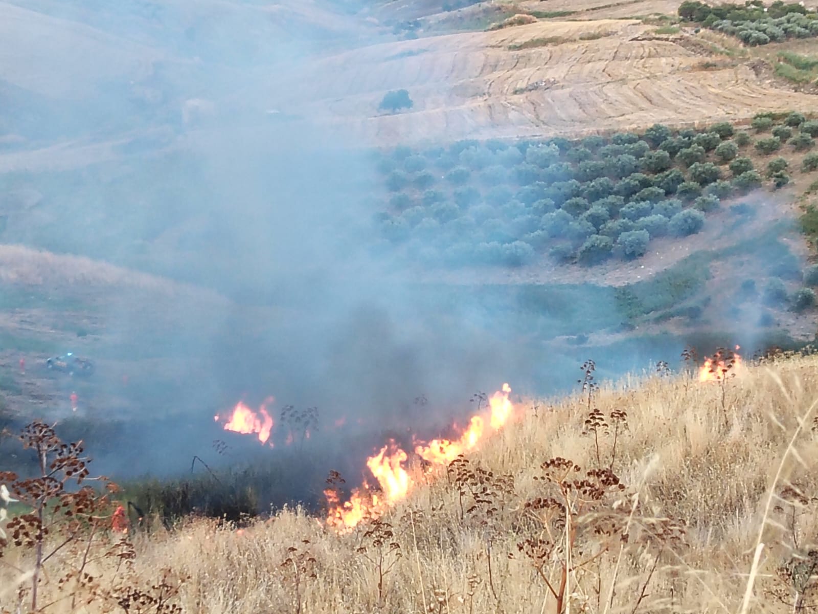 Sutera,  ancora un incendio: in pochi mesi il quarto episodio doloso