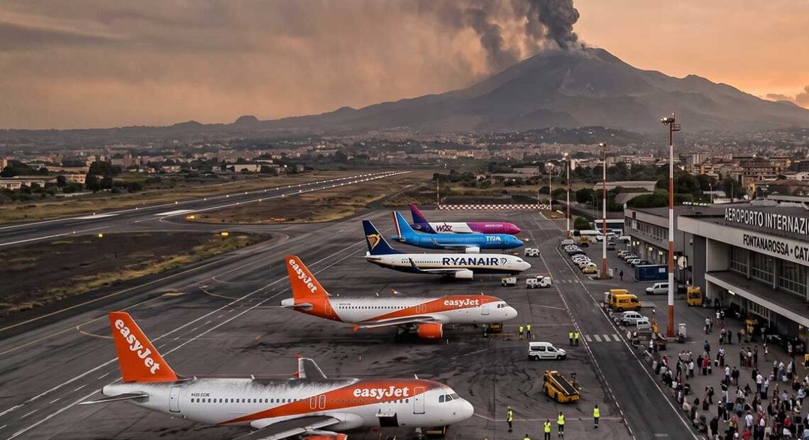 Etna: ridotti ancora arrivi aeroporto, cinque l’ora fino alle 21