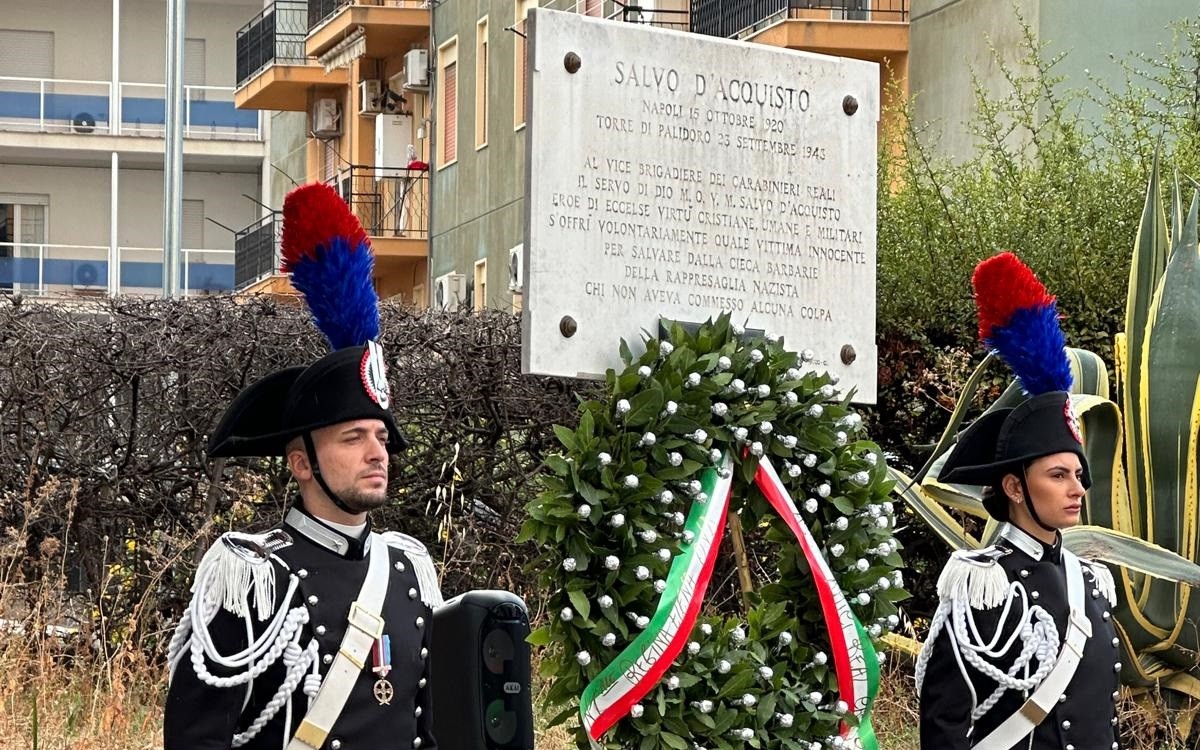 Caltanissetta. Commemorato il vice brigadiere dei Carabinieri Salvo D’Acquisto