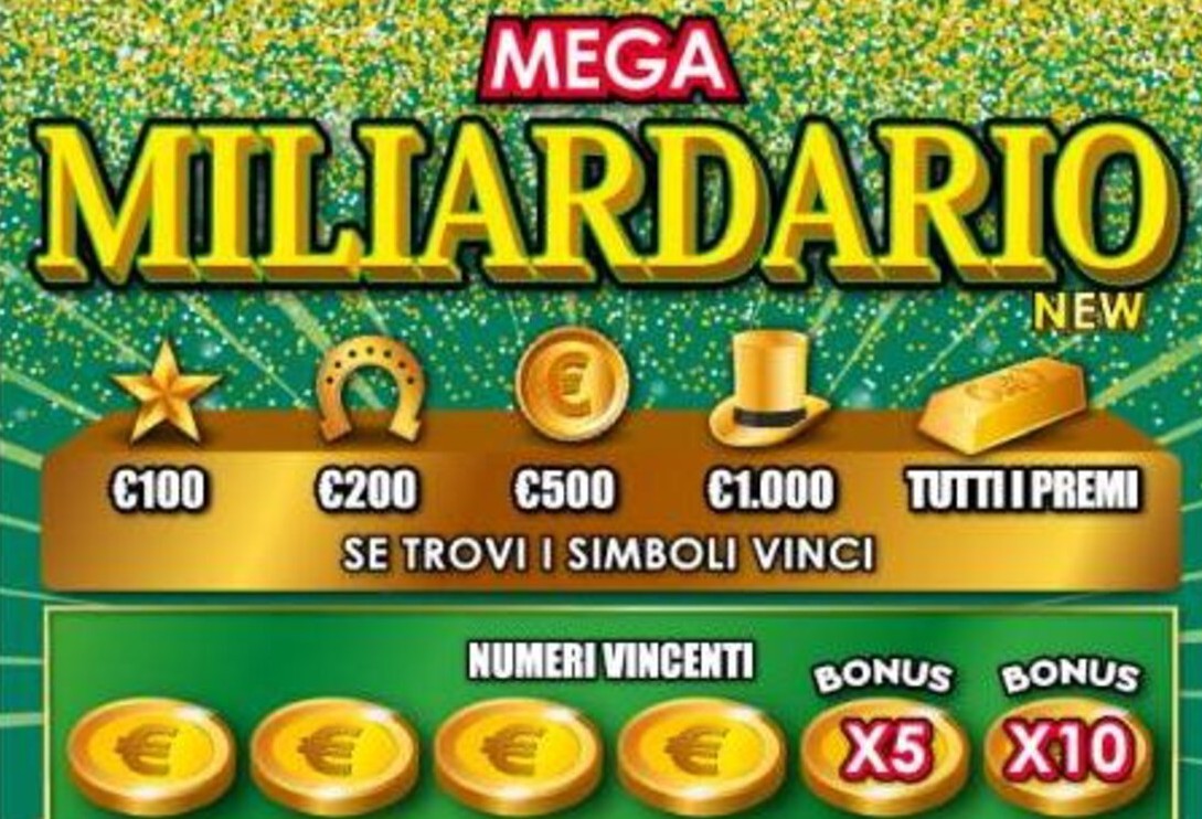 Gratta e Vinci, Sicilia: nell’Ennese vinti 20mila euro con “Mega Miliardario New”