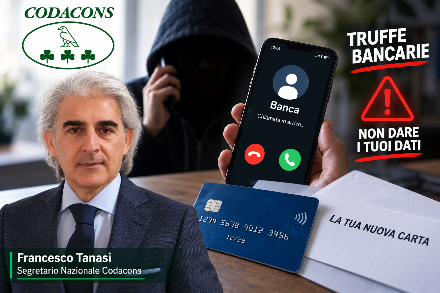Truffe sulle carte di credito, debito o prepagata in rinnovo, Codacons lancia l’allarme: “Attenzione a telefonate che sembrano arrivare dalla Banca”