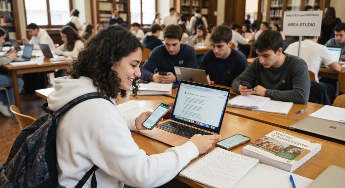 1 studente su 2 usa IA per fare i compiti in Italia e all’estero. C’è un divario di 13 punti tra chi si distrae con i dispositivi digitali