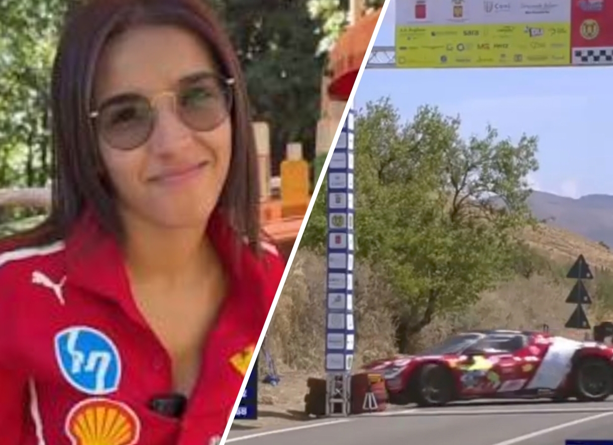Coppa Nissena, paura sul traguardo: la Ferrari di Kadija Mourtaji contro la struttura d’arrivo
