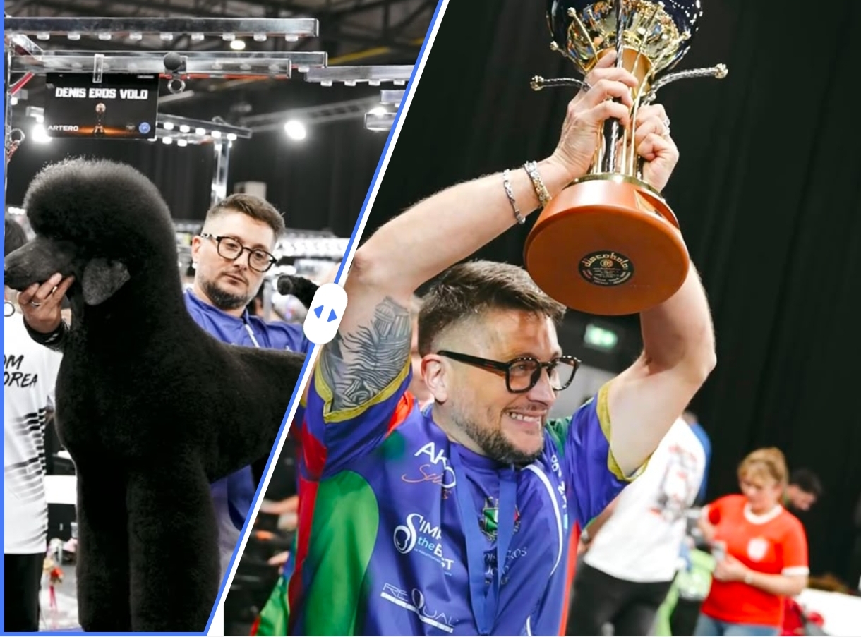 Da Caltanissetta al podio mondiale: Denis Eros Volo protagonista con la Nazionale italiana di toelettatura
