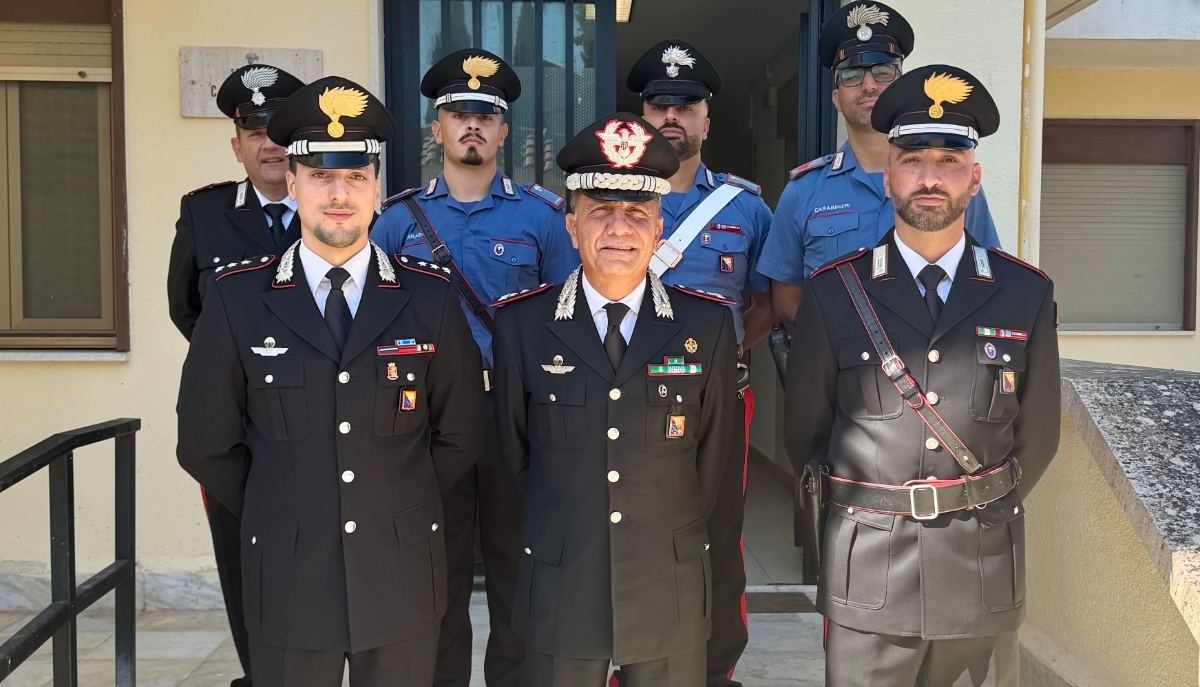 Carabinieri Caltanissetta, il Generale Ubaldo Del Monaco in visita alle Stazioni di Montedoro e Acquaviva Platani
