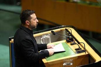 Ucraina, il discorso di Zelensky all’Onu: “Putin va fermato, non sa vivere senza guerra”