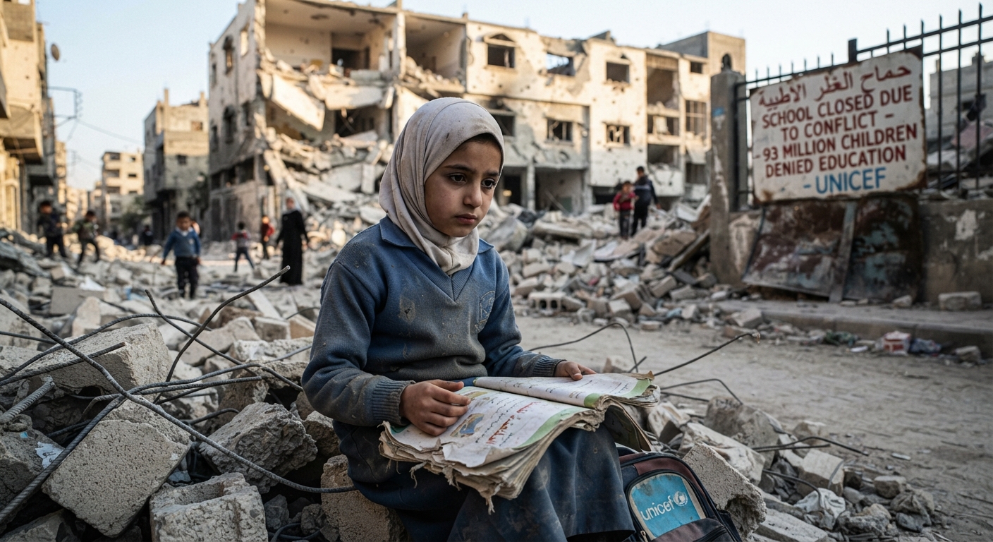 Unicef, 93 milioni di bambini non vanno a scuola a causa dei conflitti